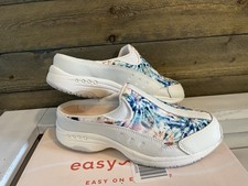 New Easy Spirit Traveltime Walking Shoes Clog Mule Sz 6 W Slip On Sunburst Wide