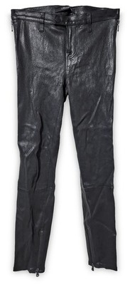 J BRAND Black Lamb Leather Stretch Biker Leggings Pants Size 25 | eBay