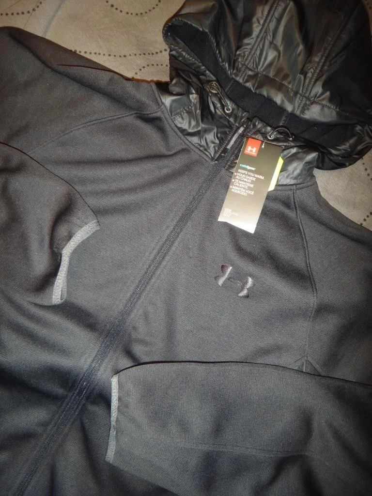 UNDER ARMOUR STORM COLDGEAR FULL ZIP JACKET HOODIE SIZE XL OR L MEN NWT $99.99