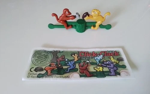 Ü egg Anton and Nepomuk from the series funny click-clack games 1999 + BPZ