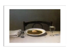 Soup Pig by Michael Sowa Art Print in Bowl at Dinner Table Poster 16x24