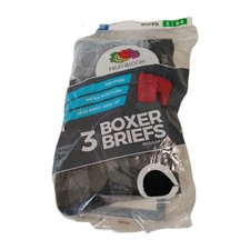 Fruit Of The Loom Boys Boxer Briefs Multicolor 3 Pack Tag Free Cotton S 6 - 8