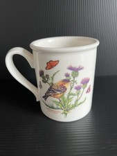 Port Meirion Botanic Garden Bird Lesser Goldfinch Ceramic Mug Collectable