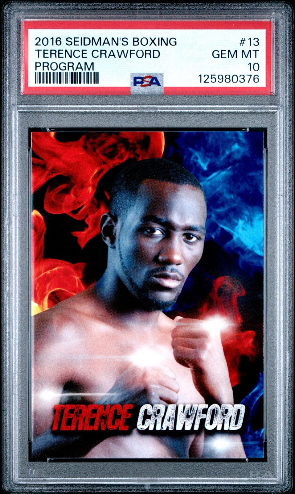 2016 Terence Crawford PSA 10 Seidman Boxing ROOKIE CARD