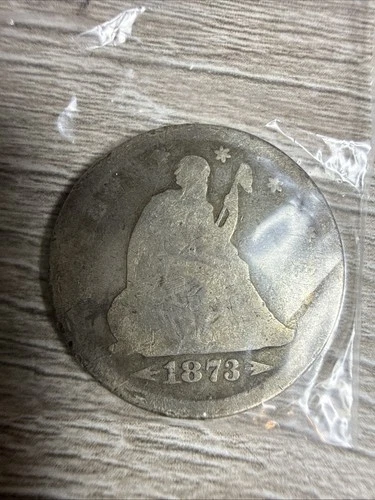 1873 Seated Liberty Quarter Dollar
