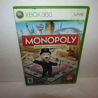 Monopoly Microsoft Xbox 360 Video Game with Manual Tested and Working