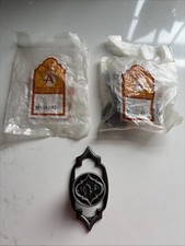 2 Vntg NOS Brass Drawer Cabinet Pull Handles Hardware Amerock BP-190-AS Monterey