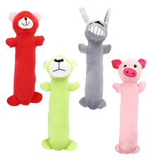 Greenbrier Kennel Club Extra Long Animal Plush Dog Toys with Squeaker - 12 inch