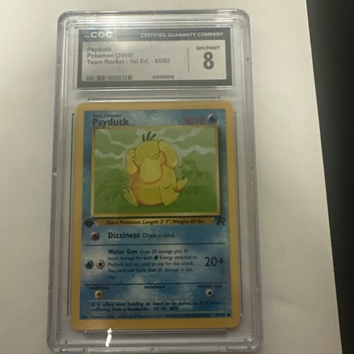 Psyduck (1st Edition) graded CGC 8 for sale on eBay