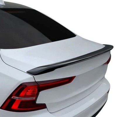For Volvo S60 19-24 Pure Custom Style Fiberglass Rear Lip Spoiler Unpainted