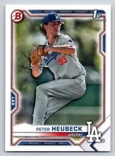 2021 Bowman Draft #BD146 Peter Heubeck (ref 217280)