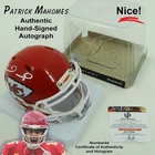 Patrick Mahomes KC Chiefs Hand-Signed Riddell Speed Mini Helmet w/ COA