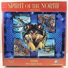SunsOut Wolf Spirit Of The North 1000 Pc Puzzle Fun Entertain Family Gift NEW