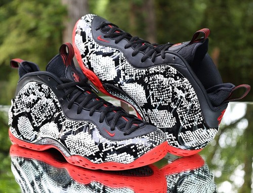 Nike Air Foamposite One Albino Snakeskin Men’s Size 13 Black Custom 314996-101 - Picture 7 of 17