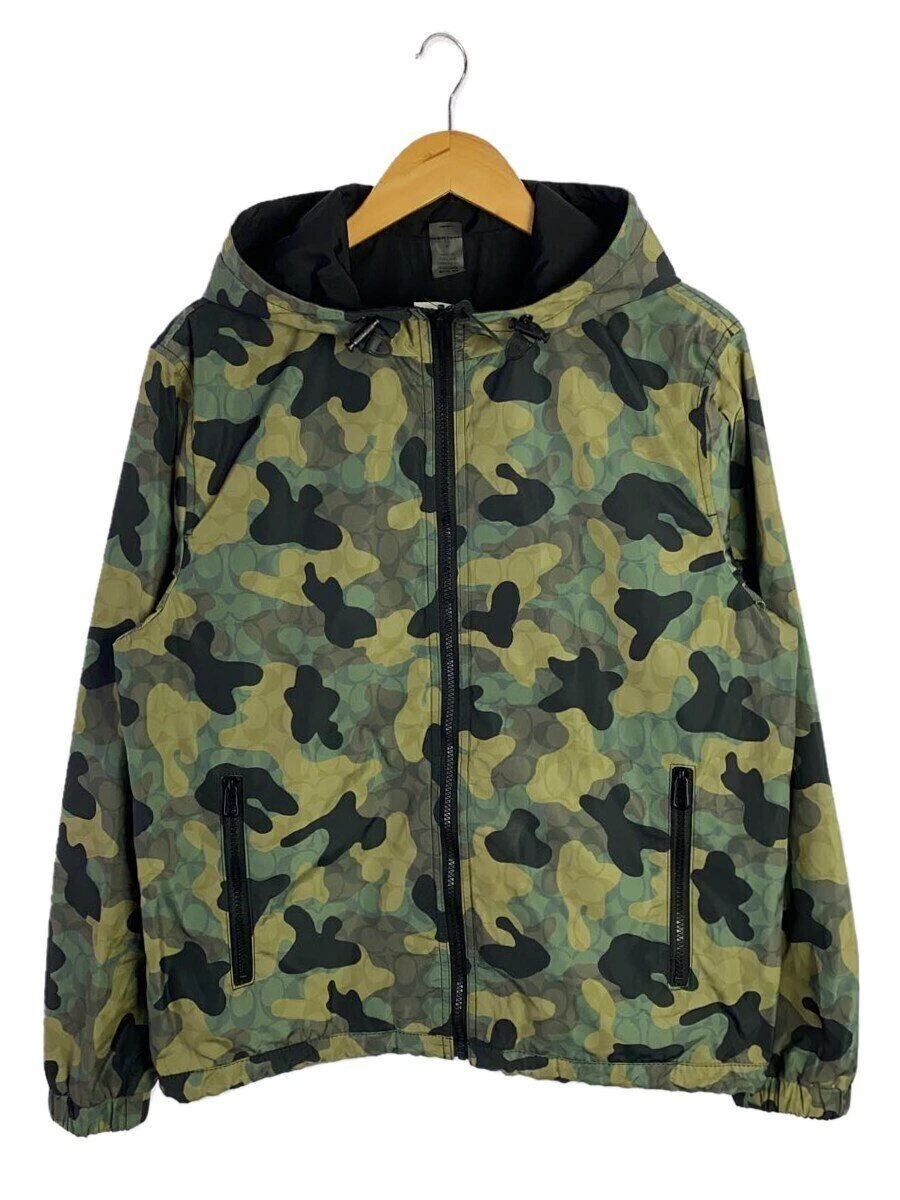 Giacca nylon Coach CF797 M poliestere multicolore mimetica usata