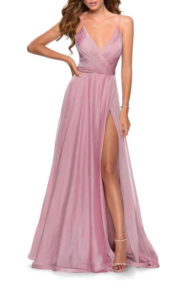 chinese dress ladies La Femme Dress 32031 Formal Prom Dress Light Pink / 12 main image 1