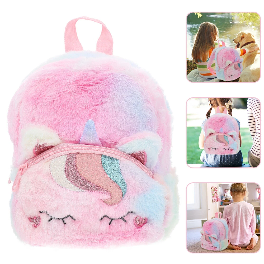 Zaino Scolastico Unicorno Rosa Per Bambini, Leggero In Poliestere, Con Tasche Multiple, Ideale Per Scuola E Viaggi
