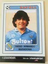 FOOTBALL POSTCARD football postcard NAPLES PROMOCARD DIEGO ARMANDO MARADONA