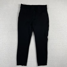 Spanx Pants Womens Medium Black The Perfect Pant Ankle Back Seam Skinny Workwear