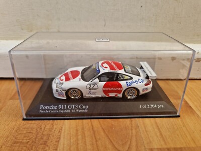 MINICHAMPS 1:43 Porsche 911 GT3 Cup Carrera Cup 2004 #27 M. WARNECKE
