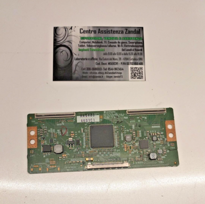 Ensemble nappes de connexion de la carte T-Con au LCD télé Lg 55UH615V-ZB