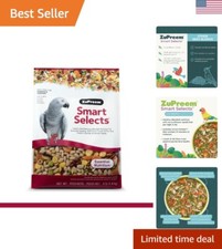 Daily Bird Food Blend for Conures  African Greys with Seeds  Pellets - 4 lb