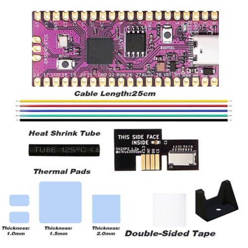 Pour Raspberry Picoboot Board Kit+SD2SP2 RP2040 Dual-Core 264KB SRAM+16MB F4845 - Afbeelding 1 van 9
