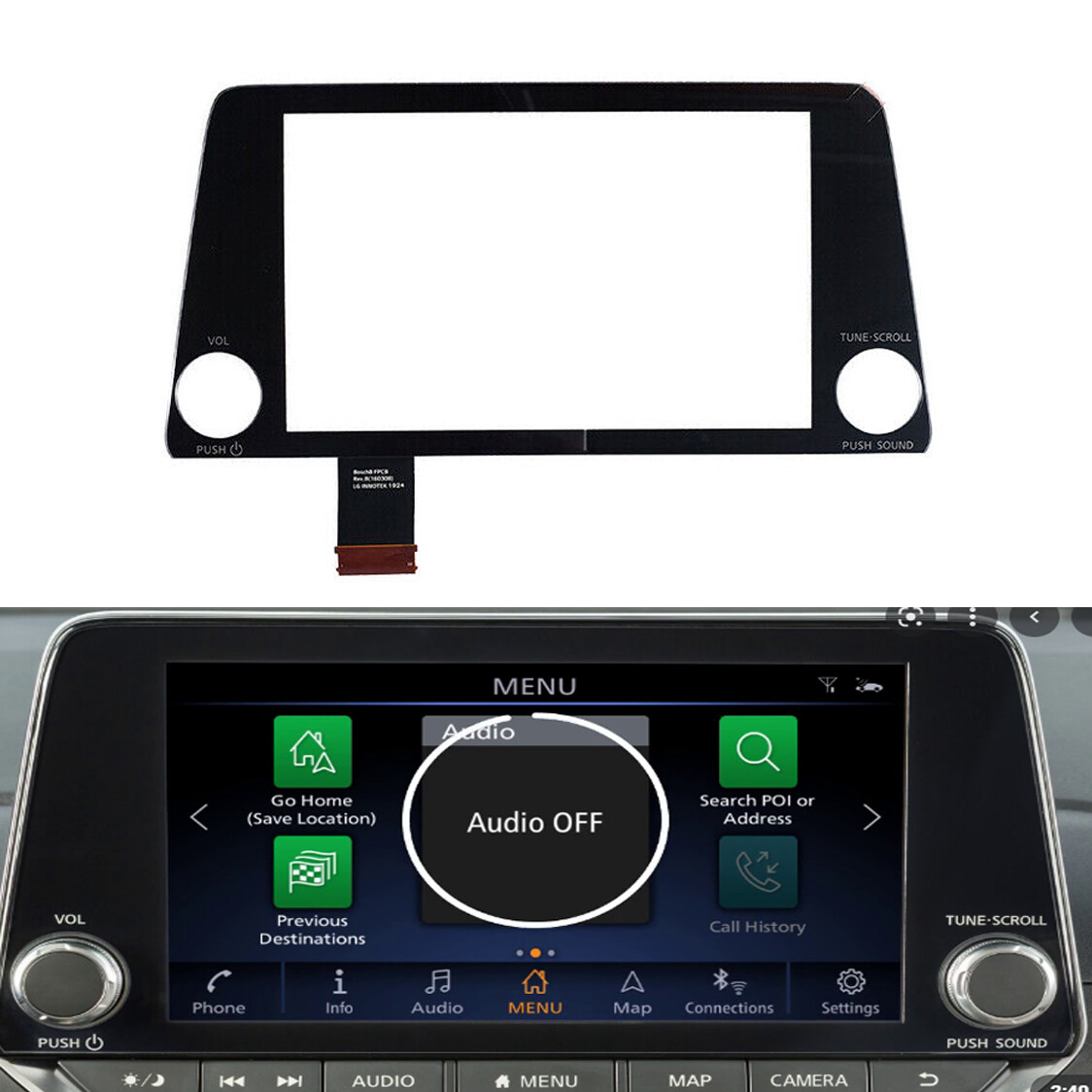 NISSAN SENTRA REPLACEMENT TOUCH-SCREEN LCD Radio GLASS Navigation
