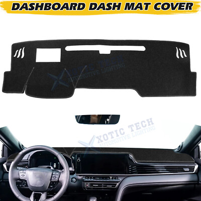 For Toyota Camry 2025 2026 w/HUD Dashboard Mat Non-Slip Bottom Sun Protection