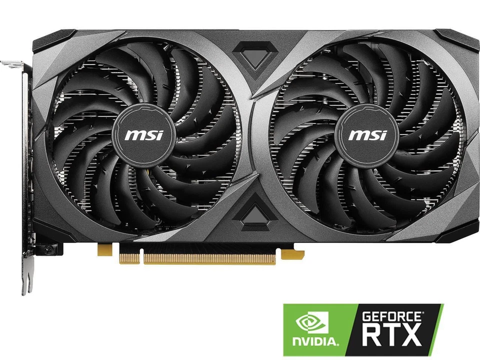 MSI Ventus GeForce RTX 3060 12GB OC GDDR6 PCIe 4.0 Video Graphics Card GPU - Image 2 of 4