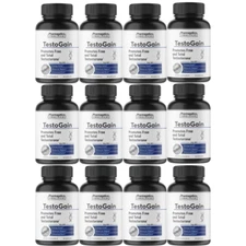 TestoGain - Test Boost Max supplement, compare to nugenix total t, 12 PACK