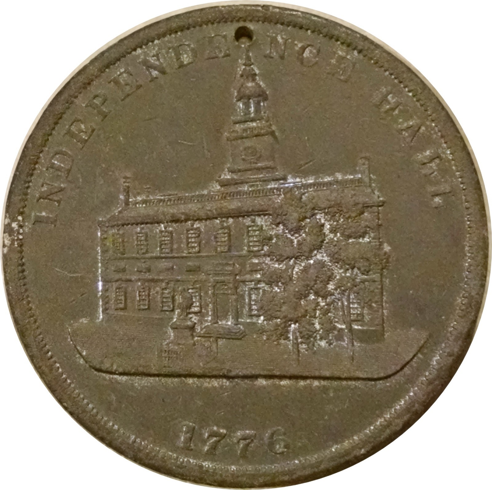 1876 CENTENNIAL EXHIBITION SO-CALLED DOLLAR ~ HK 29 ~ LIBERTY BELL ...