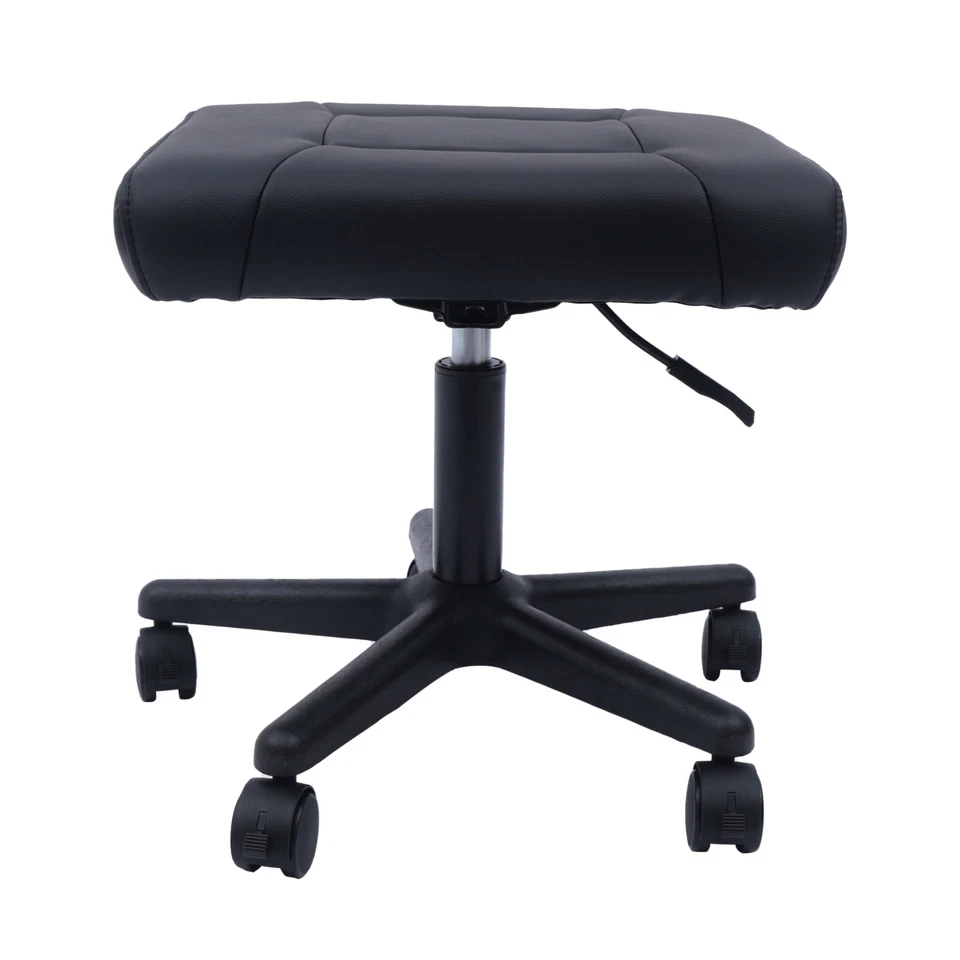 Adjustable Office Foot Stool with Wheels, Height Adjustable Rolling Leg Rest - Image 3 of 4