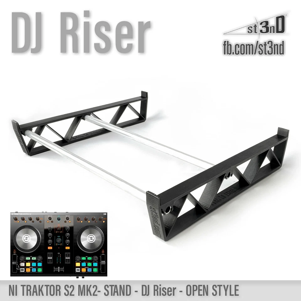 DJ RISER STAND for NI TRAKTOR S2 MK2 - Open Style - Image 2 of 3