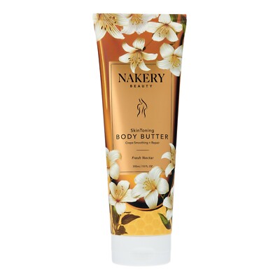 Nakery Beauty Fresh Nectar Skin Toning Body Butter 10 oz Crepe Smoothing Sealed 