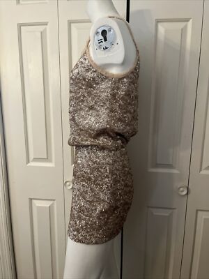 Rebecca Taylor Beige Sequin Mini Dress Size 2 Raw Trim Excellent Condition | eBay Rebecca Taylor Beige Sequin Mini Dress Size 2 Raw Trim Excellent Condition | eBay