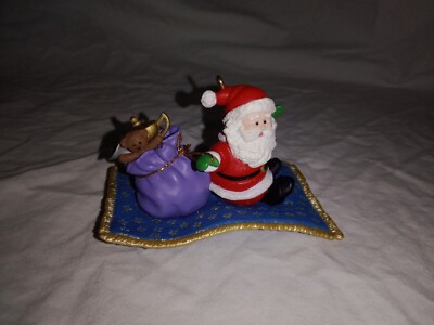 Vintage Hallmark Santa Magic Carpet Ride 1994 Christmas Tree Ornament
