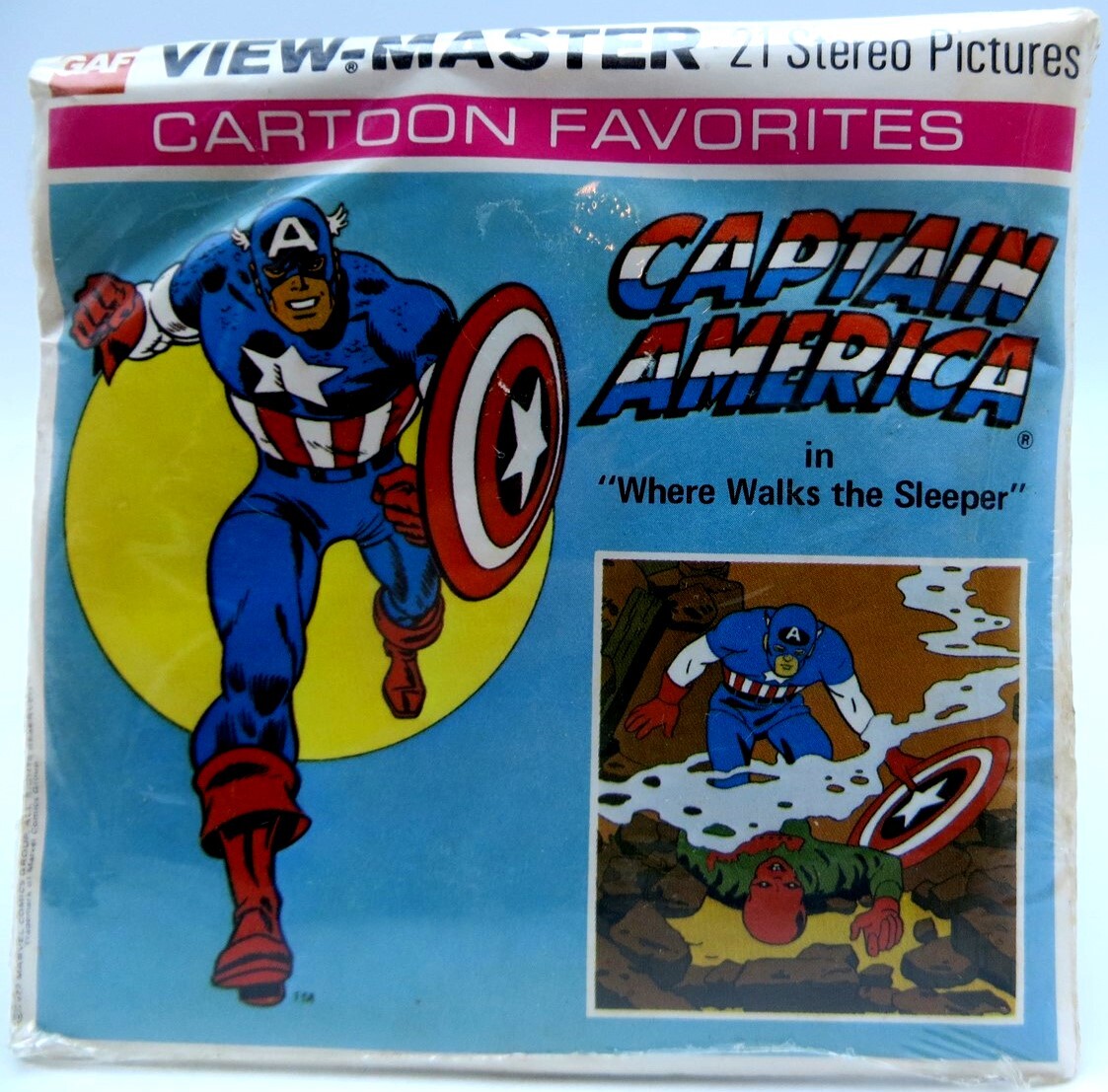 captain america fly fishing reel View Master H43, Captain America, Cartoon Favorites 3 Reel Set NEW & SEALED  RARE