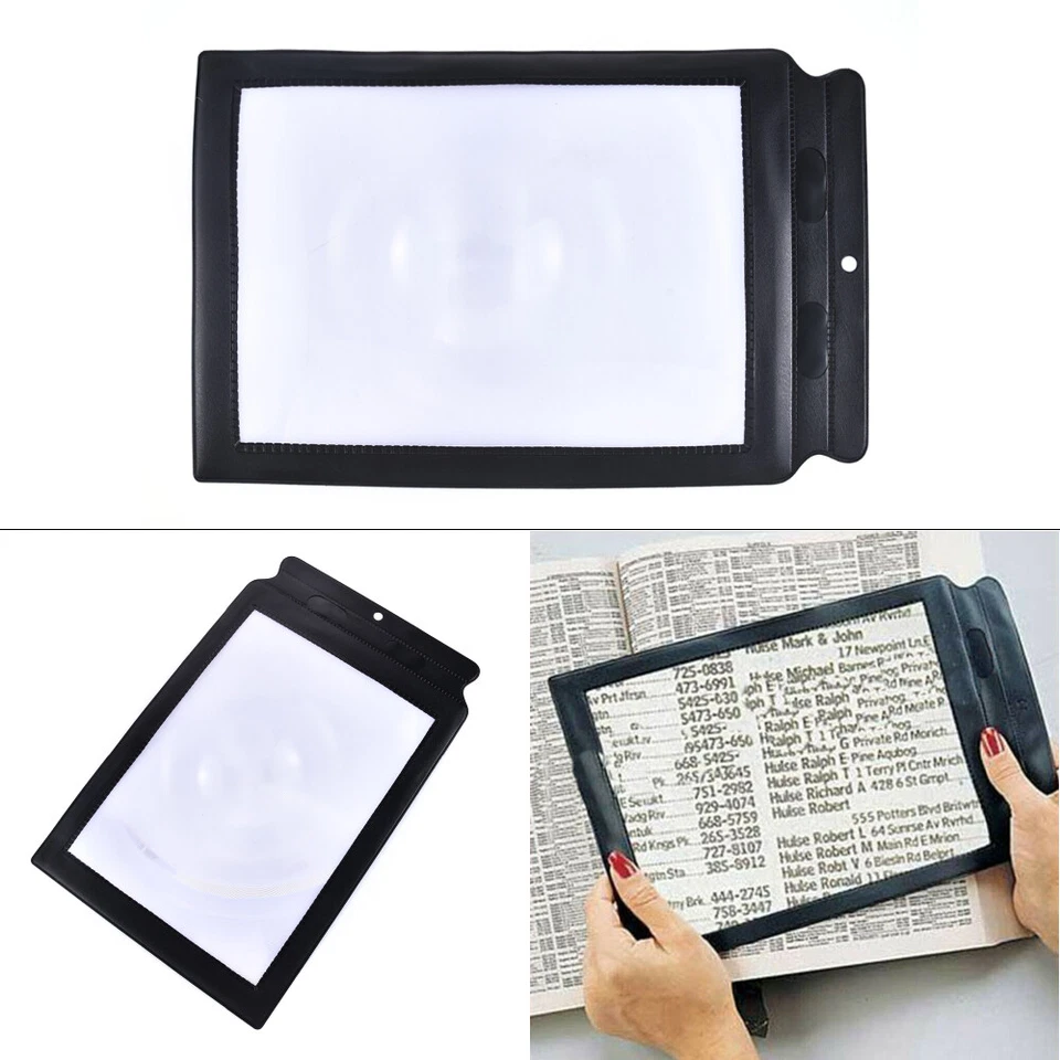 Full Page Magnifier Sheet 4X Large Big Magnifying Glass Reading Book Aid Lens ~ - Image 2 of 4