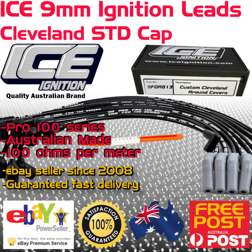 ICE PRO 100 9mm Spark Plug Leads V8 351 Cleveland Around R/Covers HEI ICE PRO 100 9mm Spark Plug Leads V8 351 Cleveland Around R/Covers HEI