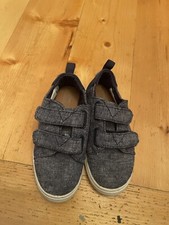 TOMS Kids Navy Slub Denim Chambray Lenny Size T 10 Toddler Low-Top Sneaker Shoes