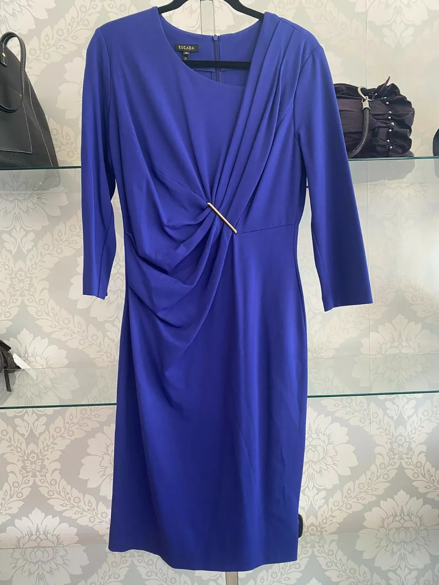 Escada blue dress cheap