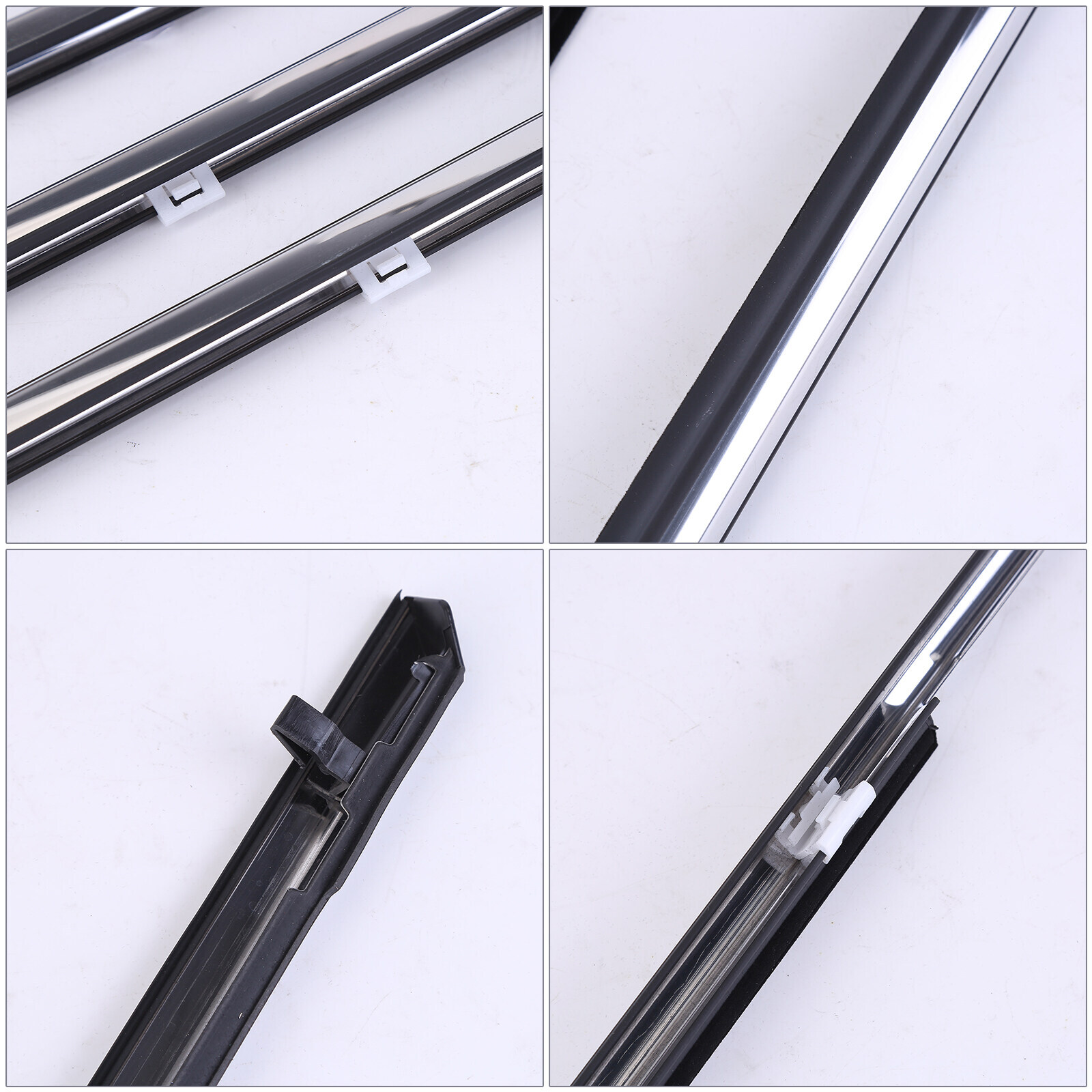 4PCS Front Rear Door Belt Moulding Weatherstrip Set for 2002-2006 Toyota Camry