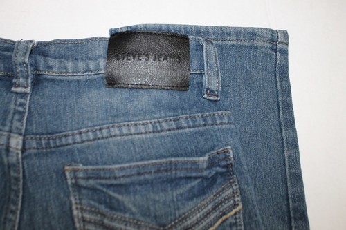Boys Steve's Jeans 12 Dark Blue Straight Jeans Stretchy - Picture 11 of 11