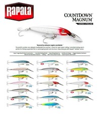 ARTIFICIALE TRAINA RAPALA COUNTDOWN MAGNUM 11 MM PESCA LURE CD-11 ESCA TROLLING