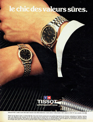 Werbung Advertising 097 1983 Uhr Coll PR 100 von Tissot