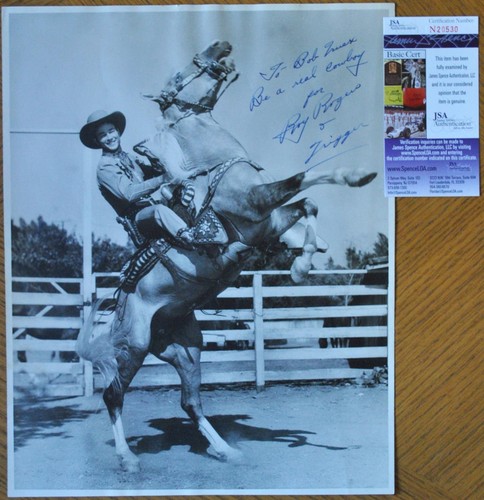 roy rogers "king of the cowboys" tv & movie actor signed photo