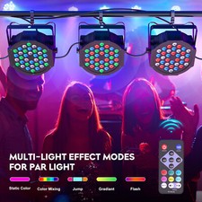 Portable RGB LED Par Light With Auto Sound DMX512 Control Wedding Party Event