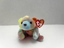 Ty Beanie Baby SAMMY The Tie-Dye Bear 1998 MWMT's
