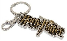 Monogram - Harry Potter Logo Pewter Keyring/Bag Clip, NEW 